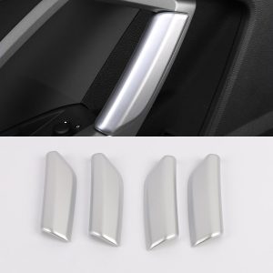 Car Styling Accessories 4PCS ABS Plastic Interior Armrest Handle Decorative Cover Trim For Audi Q3 2019 2020