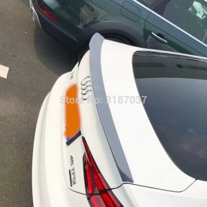 For Audi A5 S5 Spoiler 4- doors 2015-2018 ABS Plastic Unpainted Color Rear Roof Spoiler Wing Trunk Lip Boot Cover Car Styling