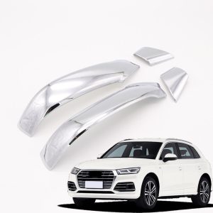 For Audi Q5 2018 Outer Side Door Rear View Mirror Cover Strip Trim Decoration ABS Chrome 4pcs car-styling accessories