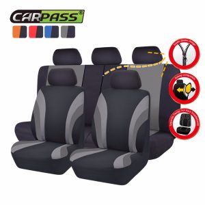 Car-pass 7 Color Universal Car Seat Cover Full Seat Covers Rear Seat Cover For40/60 50/50 Sedans Auto Interior Accessories