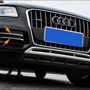 Chromed ABS Plastic 4PCS Front Fog Light Lamp Cover Styling Trim For Audi Q5 2009 2010 2011 2012 2013 2014 2015