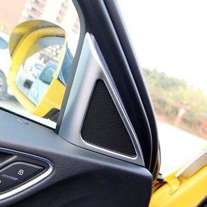 For Audi Q3 2013 2014 2015 2016 2017 ABS Plastic Interior A-pillar Door Stereo Speaker horn Cover Trim Car Styling accessories