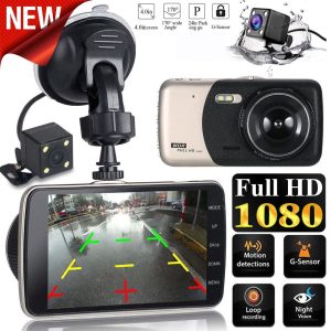 LCD IPS Dual Lens Car Dash Cam FHD 1080P Dashboard Camera