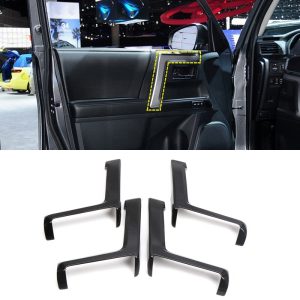 Car Accessories Door Side Armrest Strip Cover Trim ABS 4PCS For Toyota 4Runner 2010-2019