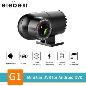 Hidden Car DVR Lens 360 degree rotatable Dash Cam USB Mini Camera ADAS LDWS Auto Digital Video Recorder for Android Multi player