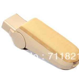 Fabric Cloth Top Beige Color Center Console Armrest Storage For VW Volkswagen Golf Jetta Bora MK4 / New Beetle
