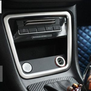 Interior For VW volkswagen sharan 2012-2016 Stainless Steel Central Control Storage Panel Cover Trim 1 pcs