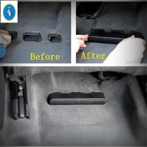 Yimaautotrims Auto Accessory Seat Under Air Conditioning AC Outlet Dust Plug Grille Cover Fit For Audi Q7 2016 - 2019 Plastic