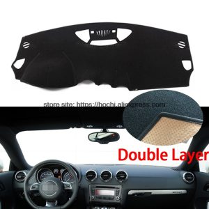 For Audi TT TTS 2008-2014 Double layer Silica gel Car Dashboard Pad Instrument Platform Desk Avoid Light Mats Cover Sticker