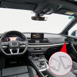 Left Hand Drive! For Audi Q5 2018 ABS Plastic Interior Side Air Condition Vent Outlet Cover Trim 2pcs Car Styling Accessories