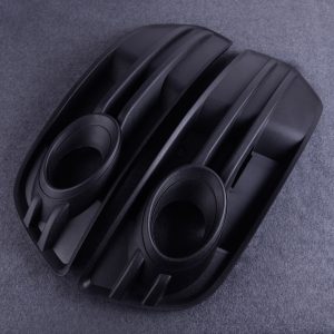 Fit For AUDI Q5 2009 2010 2011 2012 Plastic Black Car Front Bumper Vent Grill Fog Light Grille Cover 8R0 807 681 A/8R0 807 682 A