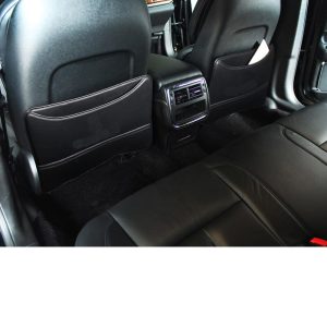 lsrtw2017 high quality fiber leather car seat anti-kick mat for lincoln continental 2016 2017 2018 2019 armrest anti-kick mat