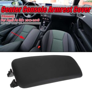 Black A1 Car Center Console Armrest Cover Upper Part Cover Trim For Vehicle Cover Lid For Audi A1 8X1 2012-2018 8X0864245BFH4