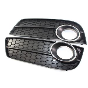 1Pair Car Fog Light Cove For Audi A5 09-11 8T0 807 681/682 Front Fog Light Grille Bumper Cover Car Styling Auto Accessories