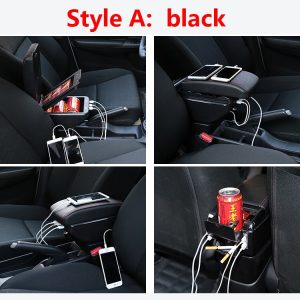1pc for NISSAN KICKS 2017 Central armrest Double layer storage box