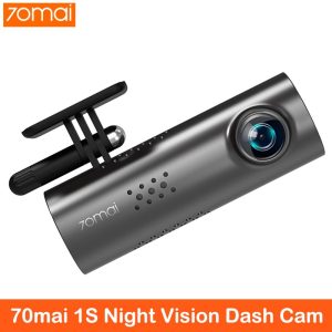 XiaoMi 70mai Dash Cam 1S APP English Voice Control Car DVR 1080HD Night Vision Dashcam 70 mai Car Camera Recorder WIFI Camera