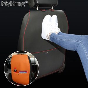 New Leather Car Seat Protective Anti Kick Mat Covers For Child Kick Mat Mud Clean For Car Seats Protection Interior Car Styling