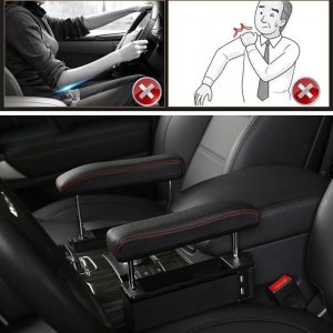 Car Seat Modified Armrest Box Elbow Support Free Punching Universal Lifting Armrest Elbow Support Seat Clip Gap Storage Box