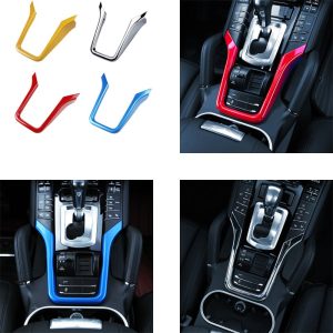 For 2011-2017 PorscheE Cayenne Cockpit console Interior modifications Chrome Trim Decoration Accessories Tricolor