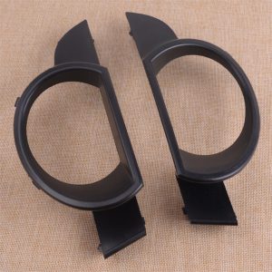 CITALL 1 Pair Car Front Bumper Fog Light Lamp Grille Cover Trim Fit For Audi Q7 Pre-Facelift 2007 2008 2009 4L0807489 4L0807490