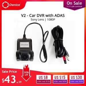 Ownice V1 V2 Mini ADAS Car DVR Carmera Dash Cam Full HD1080P Car Video Recorder G-sensor Night Vision Dashcam accessories
