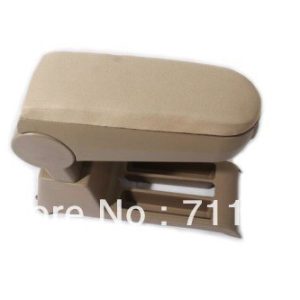 Cloth Center Console Armrest For Volkswagen VW Polo 9N 9N3 Beige Color