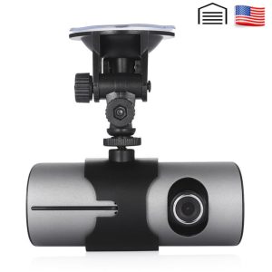 AKASO HD Car DVR Dual Lens GPS Camera Dash Cam Rear View Dash Cam