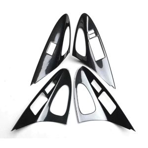 ABS Carbon Fiber Style Car Interior Door Armrest Cover Frame Trim Car Styling For Toyota Camry 2006-2011