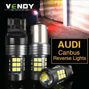 1pcs Car LED Reverse Lights Canbus Lamp W16W T15 P21W BA15S W21W For Audi A4 b8 A3 8p 8l A6 Q5 A1 A5 80 TT Q3 R8 B6 A5 S5 S6