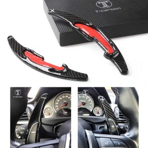 Carbon Steering Wheel Paddle Shift Extension Trim For BMW M2 M3 M4 M5 M6 X5M X6M