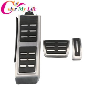 Color My Life Automatic Car Pedal Pedals for Audi A4 B8 S4 RS4 A5 S5 RS5 8T A6 4G S6 (C7) Q5 S5 RS5 A7 S7 SQ5 8R LHD 2009 - 2015