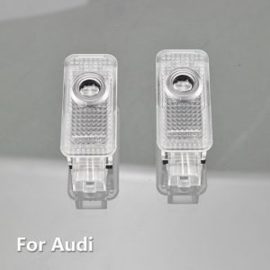 2X Car Logo Door Led Laser Projector Ghost Light For Audi A1 8X A3 8V A4 B7 B8