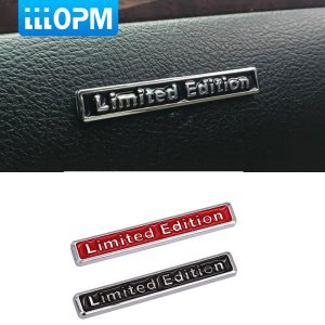 3D Chrome Black Metal Sticker Limited Edition Emblem Badge Logo Motorcycle Decal For Audi Q3 A4 Q5 A6 A4L A6L R8 Q7 Car Styling