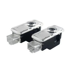 2pcs LED door logo projectors for Audi A4 B8 B7 A6 A3 A5 RS3 RS4 RS5 RS6 RS7 RS8 courtesy ghost shadow Welcome car light lamp