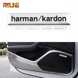 harman kardon car audio decorate Car Hi-fi Speaker sticker For Audi a1 a3 a4 a5 a6 b6 b7 b8 c5 c6 c7 q5 q7 8p 8v Car accessories