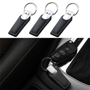 Car Leather Keychain Keyring Logo Key Holder for Audi A3 8V 8L A4 B6 B8 A5 B7 A6 A7 A8 B6 S3 S4 RS5 Q3 Q5 Q7 Emblem Accessories