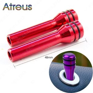 Atreus 2pc Aluminum Alloy Car Interior Door Lock Knob Pull Pins For BMW E46 E39 E90 E60 E36 E34 E30 Mini Cooper Audi A4 B8 A3 A6