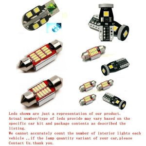 Free Shipping 10Pcs/Lot car-styling Xenon White Canbus PackageKit LED Interior Lights For Audi A4 B7 Bj. 2004-2007