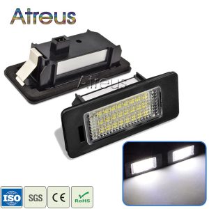 Atreus 2X LED License Plate Light 12V SMD Car styling For Audi A4 b8 A5 S5 Q5 TT RS For VW Volkswagen Passat 5D R36 accessories