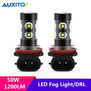 Led Fog Light H11 H7 H8 H9 H3 H1 White 50W LED Bulb DRL Auto Lamp For Audi 100 A4 B8 C5 Q5 A3 B6 B7 A5 A6 C6 C7 Q3 Q7 TT S3