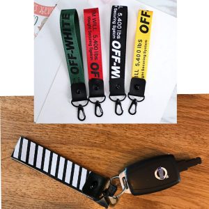 Car keychain Racing Phone Holder Belt Reflective Strip For Audi A3 A4 B8 A6 Q5 C7 B5 Mercedes Benz W203 W204 W205 W124 W212 AMG