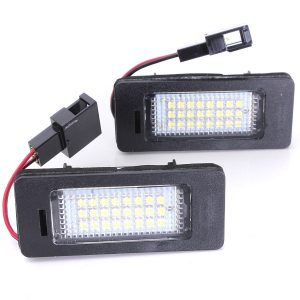2X Error Free Car LED Number License Plate Lights for Audi A4 B8 A5 Q5 S5 TT S4 A1 A6 S6 A7 S7 VW Golf MK6 Jetta Passat Touran