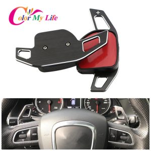 Color My Life Car Steering Wheel DSG Paddle Extension Shifter Shift Sticker for Seat Alhambra /Ateca /Leon FR/ Leon /Leon 4 5F