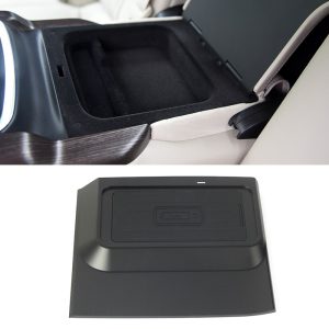 For Buick Lacrosse 2018 10W QI wireless charger fast charging plate central armrest box cover charging phone holder accessories