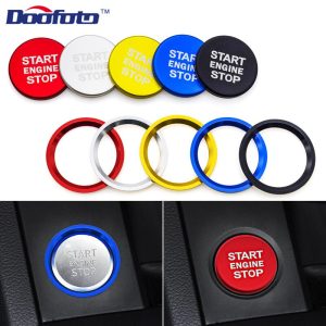 Doofoto Car Start Stop Engine Button Cover Ring For Audi S line A4 B8 B6 A7 A8 C6 Q3 Q5 A5 C7 TT Car Accessories Case