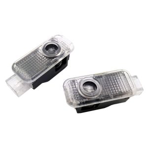 2pcs Car LED Door Logo Light for Audi-A3 A4 B8 B6 A5 B7 A3 A6 C5 A6 C6 Q7 Q5 Q3 A1 A7 R8 TT TTS SLine Ghost Shadow puddle Lamp