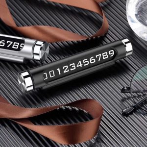 Hot Luminous Car Temporary Parking Card Phone Number Plate Magnetic Adsorption Design For Audi a3 a4 b8 Ford Focus 2