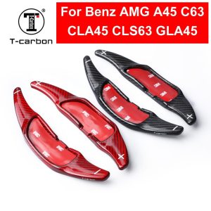 Car Styling Carbon Fiber Steering Wheel Shift Paddle Extension Shifter For Mercedes Benz AMG A45 CLA45 C63 GLA45 GLS63 GLE63 G63