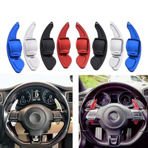 SPEEDWOW Car Steering Wheel Paddle Extend DSG Direct Shift Gear Paddle Extension For VW Tiguan Golf 6 MK5 MK6 Jetta GTI R20 R36