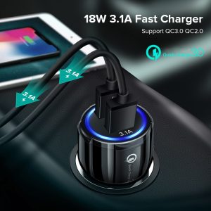 Quick Charge 3.0 Car Charger Cigarette Lighter Socket Adapter For Audi A3 A4 A5 A6 A7 A8 B6 B7 B8 C5 C6 TT Q3 Q5 Q7 S3 S4